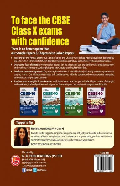 CBSE Class X 2023 : Chapter and Topic-wise Solved Papers 2011-2022 : Science (All Sets - Delhi & All India) by Career Launcher