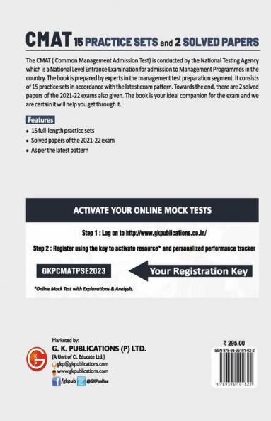 CMAT 2022 : 15 Practice sets by GKP
