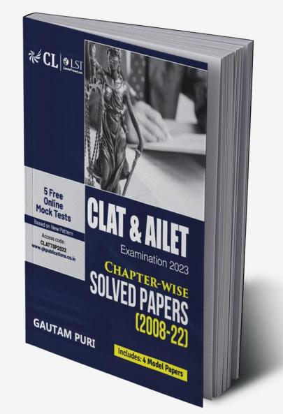 CLAT & AILET 2022 : Chapter Wise Solved Papers 2008-2022 by Gautam Puri