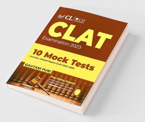 CLAT 2022 : 10 Mock Tests by GKP