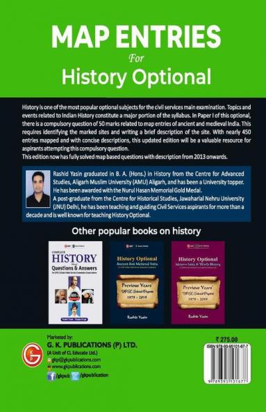 Map Entries for History Optional 3rd Ed.