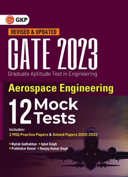 GATE 2023 : Aerospace Engineering - 12 Mock Tests