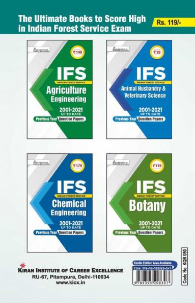 IFS Forestry 2001 to 2021 Up To Date Previous Years Question Papers