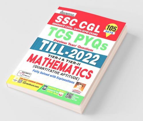 SSC CGL TCS PYQs Till- 2022 Tier 1 & Tier 2 Mathematics Quantitative Aptitude Solved Papers - 105 SETS