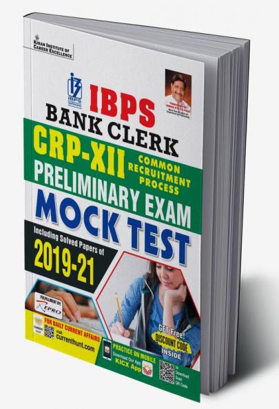 IBPS Bank Clerk CRP- XII Preliminary Exam Mock Test Including Solved Paper 2019 to 2021