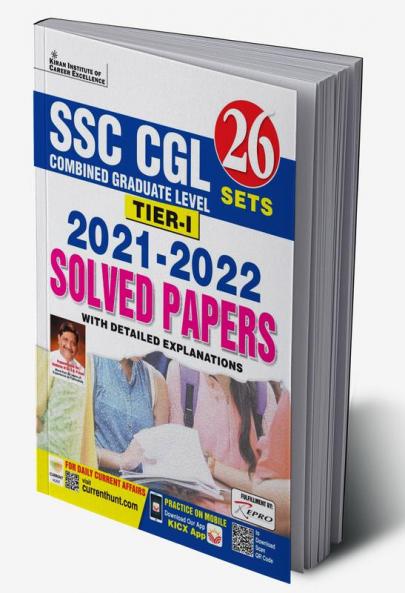 SSC CGL TIER-I 2021 to 2022 Solved Papers With Detailed Explanations (26 SETS)