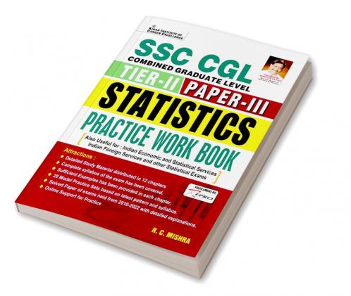 SSC CGL Tier-II Paper-III Statistics Practice Work Book