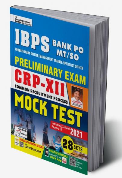 IBPS Bank PO MT SO Preliminary Exam CRP-XII Mock Test -28 sets 2022 Repair 3093