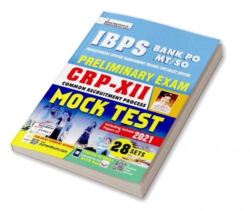 IBPS Bank PO MT SO Preliminary Exam CRP-XII Mock Test -28 sets 2022 Repair 3093