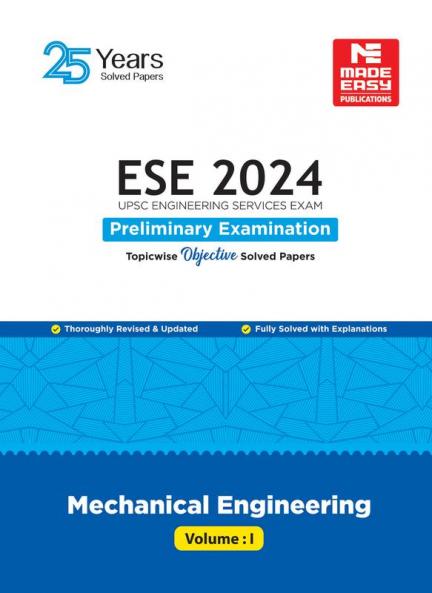 ESE 2024 Preliminary Exam Mechanical Engineering Objective Solved Paper Vol-1