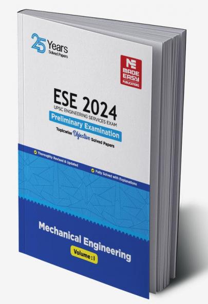 ESE 2024 Preliminary Exam Mechanical Engineering Objective Solved Paper Vol-1