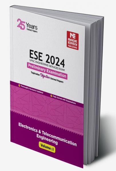 ESE 2024 Preliminary Exam Electronics and Telecom. Engineering Objective Solved Paper Vol-1