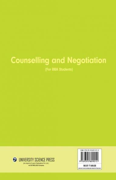 Counselling and Negotiation