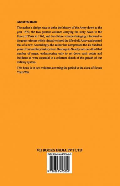 A History of the British Army Vol. 1