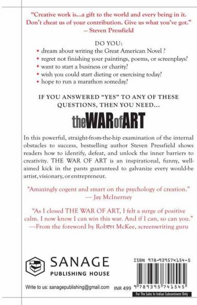 The War of Art: Break Through the Blocks and Win Your Inner Creative Battles
