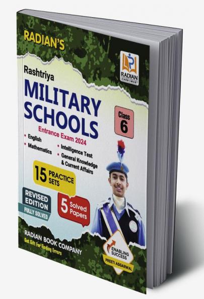 Rashtriya Military School (RMS-CET) Class 6 Practice Set Preparation Book for Entrance Exam 2024 in English (Revised Edition)