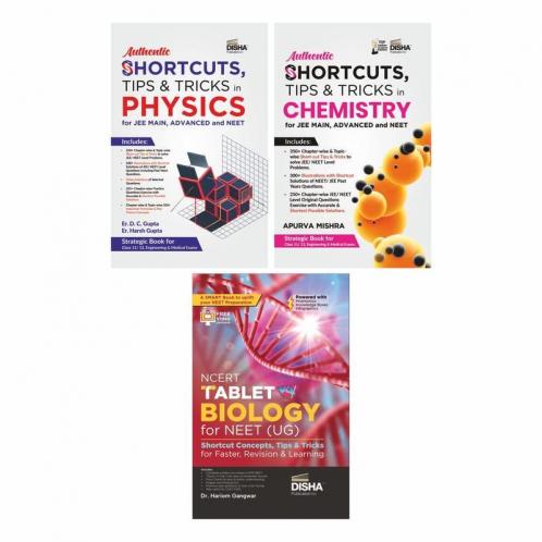 Shortcuts Tips & Tricks in Physics Chemistry & Biology for NEET | One Liner Theory with Mnemonics Knowledge Boxes & Intext PYQs Previous Year Questions | CUET (UG) Exams | NCERT Tablet
