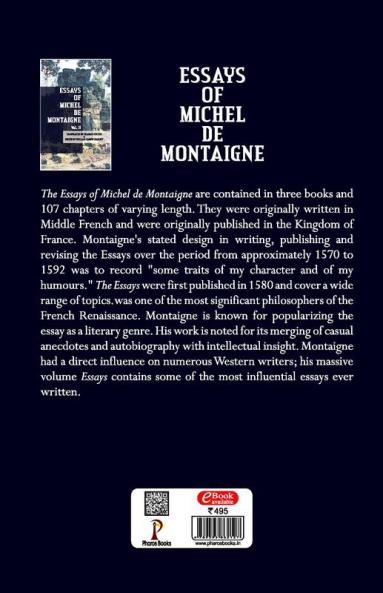 Essays of Michel De Montaigne Vol II