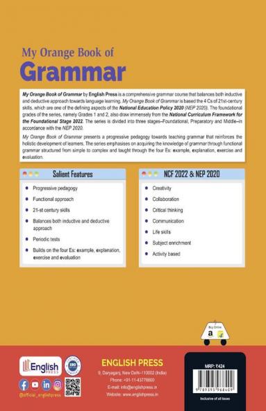 My Orange Book of Grammar for Class 5