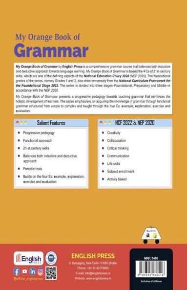 My Orange Book of Grammar for Class 7