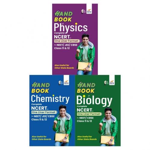 Combo of HandBooks of Physics Chemistry & Biology for NEET/ CBSE Class 11 & 12 - Complete NCERT in One Liner Format | Extract of PYQs - Past Year Questions | Powered with Tips / Tricks / Techniques |