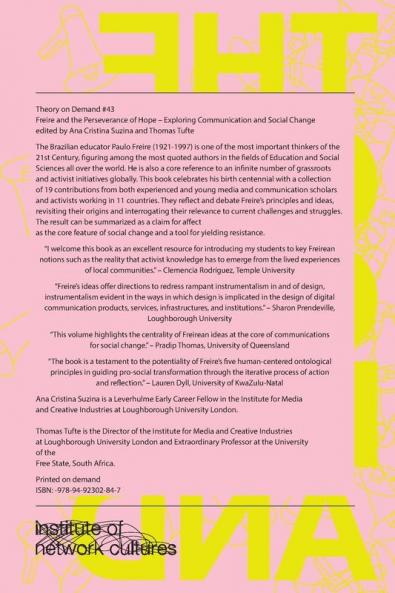 Freire and the Perseverance of Hope: Exploring Communication and Social Change