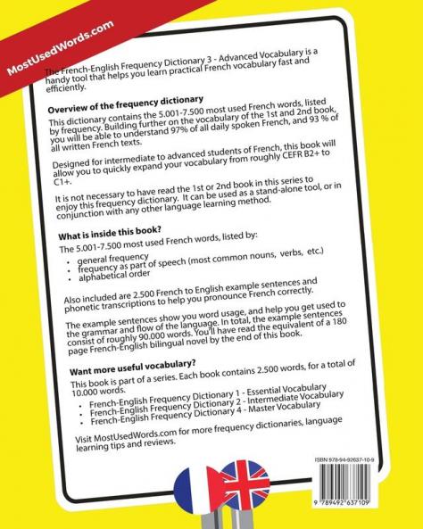 French Frequency Dictionary - Advanced Vocabulary
