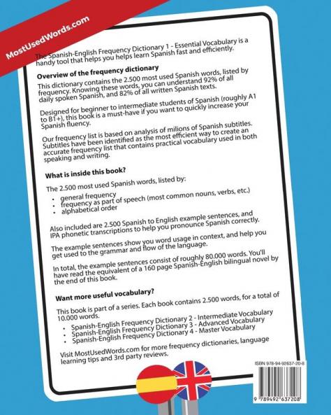 Spanish Frequency Dictionary - Essential Vocabulary