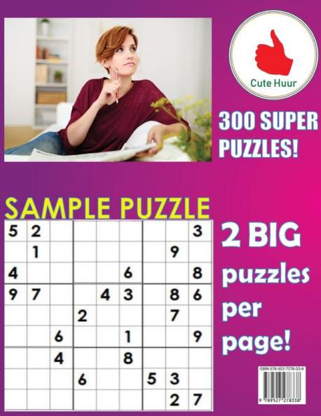 Huge Print Hard Sudoku 2