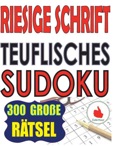 Riesige Schrift Teuflisches Sudoku