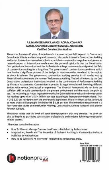 Handbook For Technical Auditors Of The Construction Industry