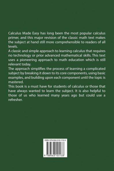 Calculus Made Easy