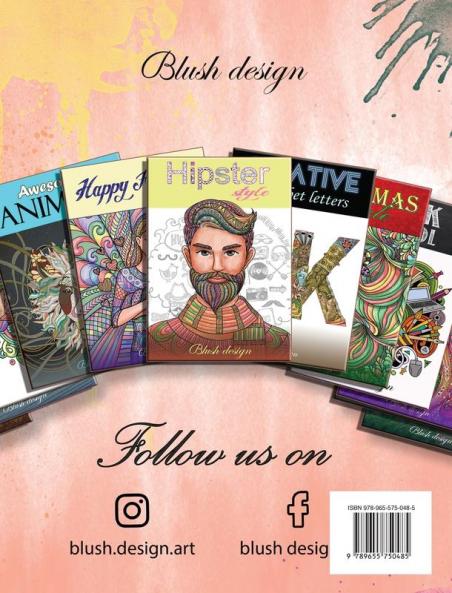 Creative Alphabet letters: Adult Coloring Book