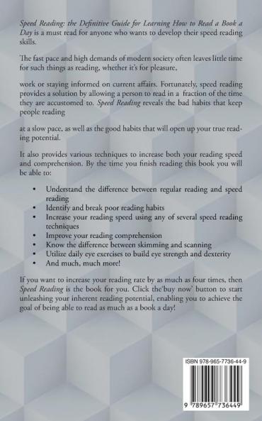 Speed Reading: The Definitive Guide for Learning How to Read a Book a Day