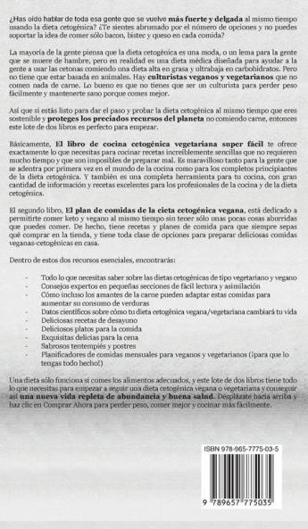 Plan de alimentación Keto: Incluye 2 Manuscritos El plan de comidas de la dieta vegetariana de Keto + Libro de cocina de Keto Vegetariano Súper Fácil ... con bajo contenido de carbohidratos