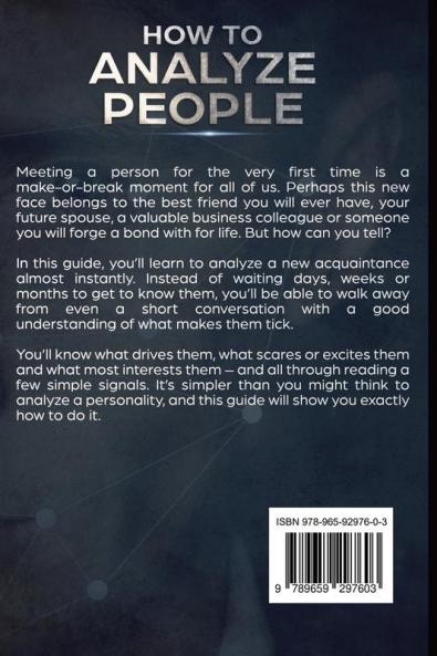 How to Analyze People