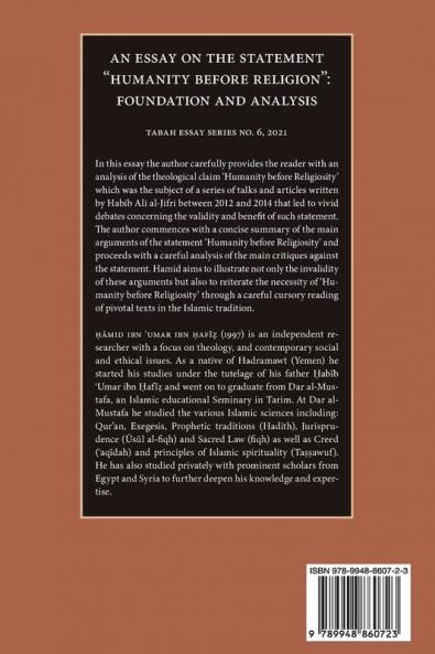 An Essay on the Statement Humanity before Religion