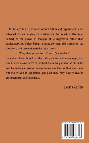 As a man thinketh