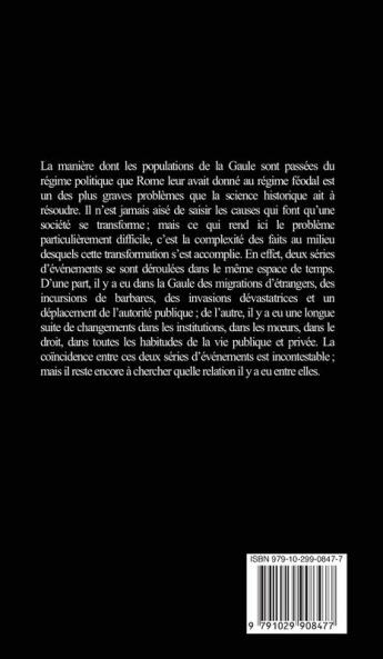 Les origines du régime féodal