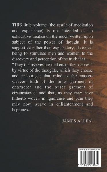 As a man thinketh
