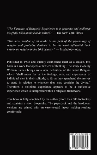 The Varieties of Religious Experience a Study in Human Nature (Annotated)