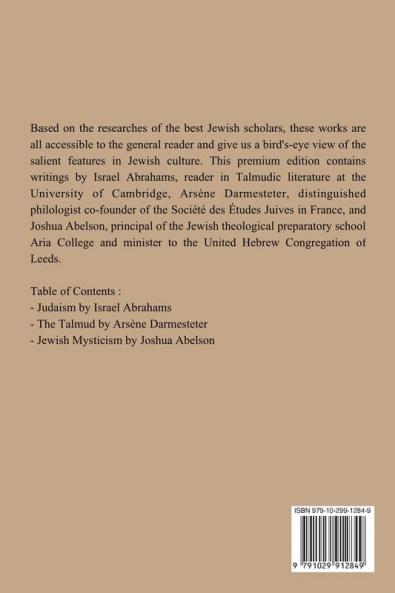 Selected writings on Judaism the Talmud and Jewish Mysticism