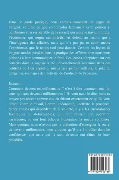 L'art de bien faire soi-même ses affaires et de gagner de l'argent
