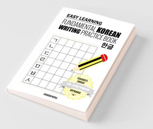 Easy Learning Fundamental Korean Writing Practice Book