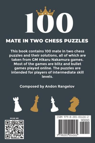 100 Mate in Two Chess Puzzles Inspired by Hikaru Nakamura Games