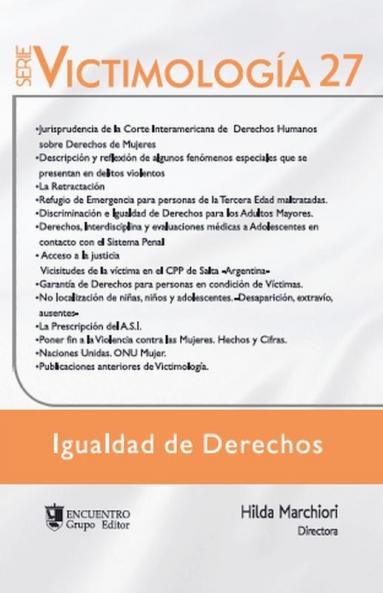 Victimología 27. Igualdad de derechos