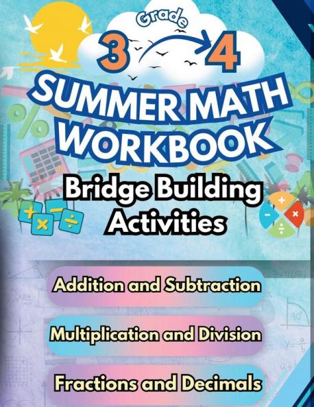 Summer Math Workbook | 3-4 Grade Bridge Building Activities