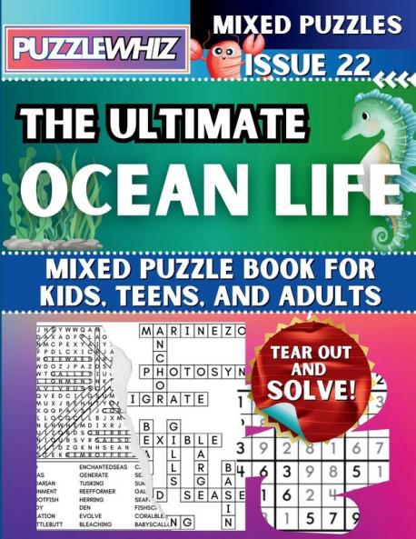 The Ultimate Ocean Life Mixed Puzzle Book for Kids Teens and Adults