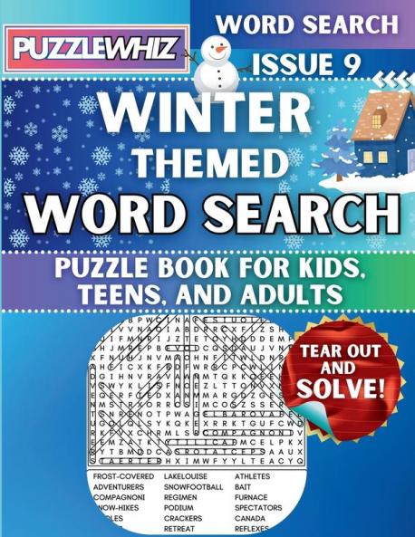 Winter - Themed Word Search - Fun & Educational Puzzles for Kids Teens and Adults (Large Print Edition)