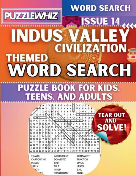 Indus Valley Civilization - Themed Word Search - Fun & Educational Puzzles for Kids Teens and Adults (Large Print Edition)